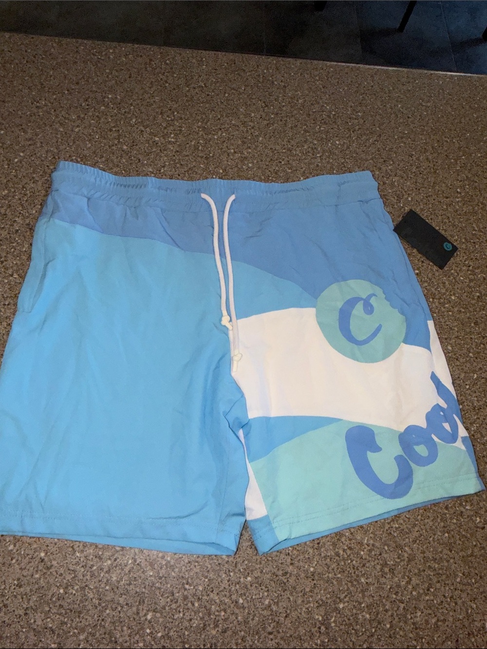 Coastal Wave Men's Light Blue Hybrid Shorts by Coor